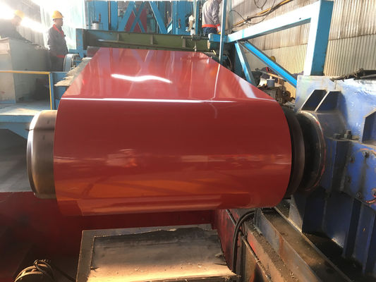 600-1250mm RAL Renkli Kaplı Bobin Üreticileri 300-550MPa Çekim Gücü