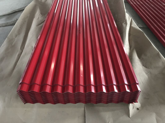 14 Ölçümlü Dalgalanmış Çelik Paneller 0.45mm Galvanizli Çinko Çatı Taşı