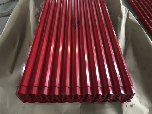 14 Ölçümlü Dalgalanmış Çelik Paneller 0.45mm Galvanizli Çinko Çatı Taşı