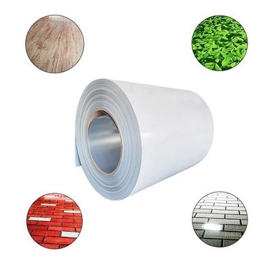 PPGI / PPGL Baskılı Çelik Yaprak Bobini Özel Uzunluk 0.13mm-0.7mm Kalınlık
