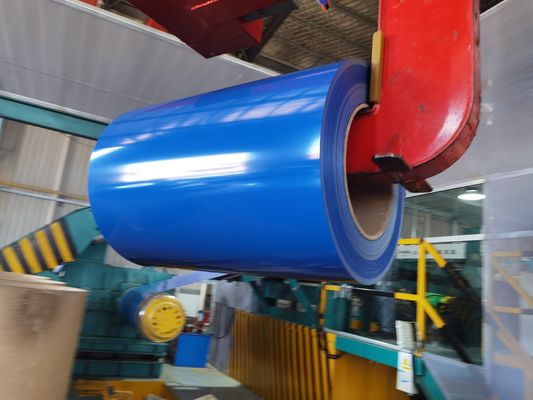 0.13-0.8mm PPGL Çelik Bobin Yapı İnşaatı için Aluzink Çelik Bobin Kaplı