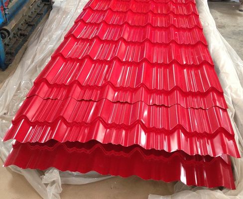 14 Ölçümlü Dalgalanmış Çelik Paneller 0.45mm Galvanizli Çinko Çatı Taşı