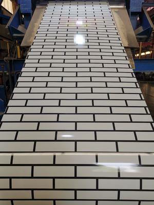 Kaplı basılı çelik levha bobini 600mm-1250mm Genişliği korozyona dayanıklı