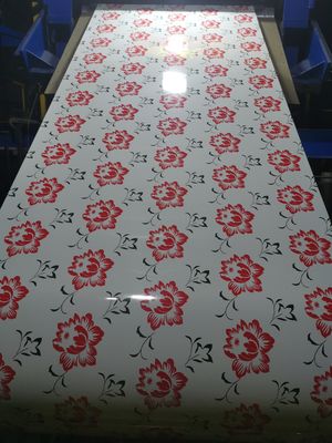 HDP kaplı çelik levha 0.2mm-0.6mm basılı çelik sarmal levha