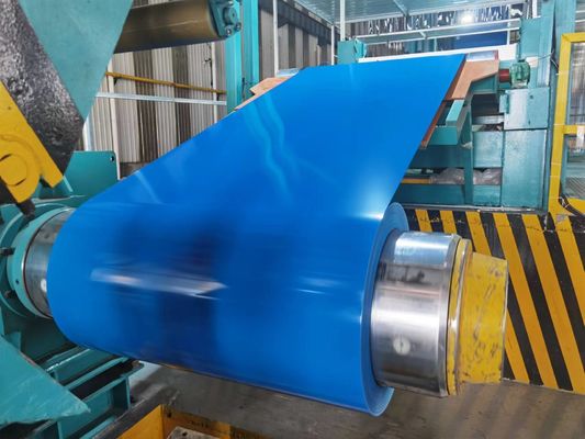 Elektrikli Ön Boyalı Çelik Bobin Rulo Fabrikası 600-1250mm Genişliği SGS Sertifikalı