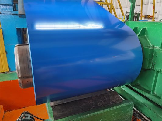 Mavi PPGL Mükemmel korozyon direnci ile önceden boyanmış galvanizli çelik bobin fabrikası