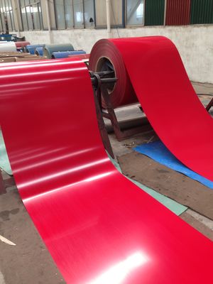 Yüksek Güçlü Çinko Çelik Bobinler 600mm-1250mm Renkli Kaplı Yaprak Bobini