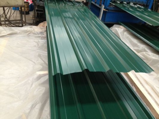 0.8MM Uzun Sürekli Dalgalanmış Metal Paneller İnşaatı