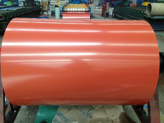 Yüksek Güçlü Çinko Çelik Bobinler 600mm-1250mm Renkli Kaplı Yaprak Bobini