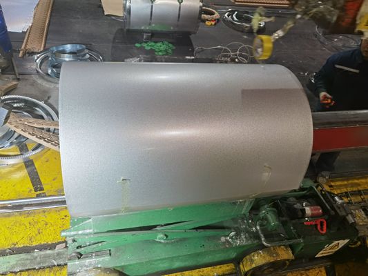 Büyük Spangle Galvalume Çelik Bobin AZ Kaplama 30-200gsm ve Bobin ile